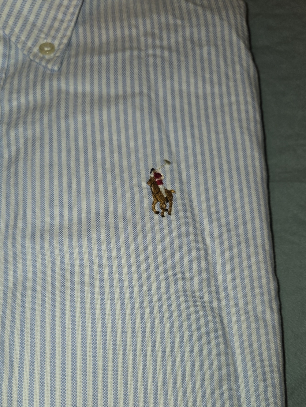 Polo by Ralph Lauren-Style Light Blue Stripe Button-Down Shirt - Picture 2 of 5